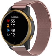 Milanees Smartwatch bandje - Geschikt voor  Garmin Vivomove HR Milanese band - roze - Horlogeband / Polsband / Armband