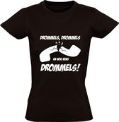 Drommels Drommels Dames t-shirt | Bassie & Adriaan | telefoon | cadeau | Zwart
