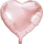 Folie ballon hart rosé, 18inch kindercrea