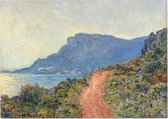 La Corniche bij Monaco, Claude Monet - Foto op Posterpapier - 70 x 50 cm (B2)