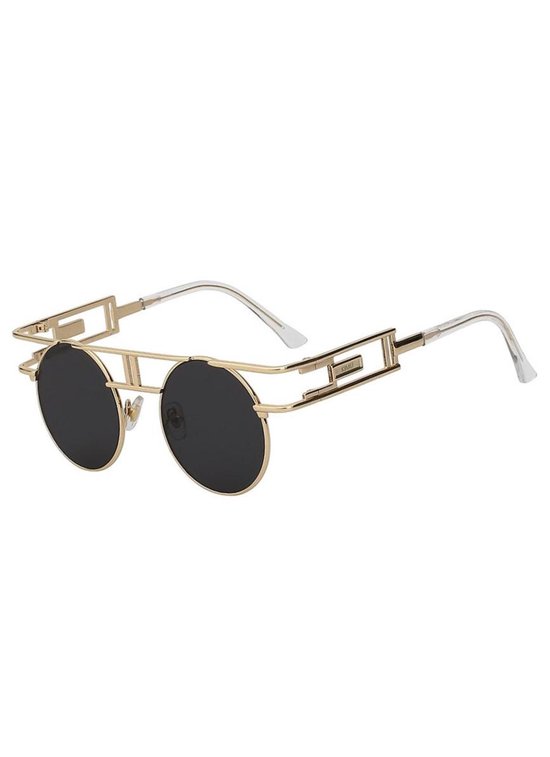 KIMU ronde STEAMPUNK zonnebril retro - rond vintage