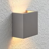 Lindby - wandlamp - 1licht - beton - H: 12.5 cm - G9 - grijs