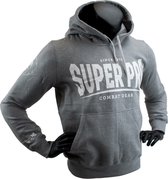 Super Pro Hoody S.P. Logo Grijs/Wit Extra Extra Large
