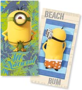 Minions strandlaken set 2 stuks - 100% katoen 70x140cm