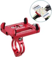 Huawei Y5 2 Fietshouder - Aluminium - GUB - Fiets - Fietshouder voor smartphones - Houder voor fiets - Rood  - Luxe Bass