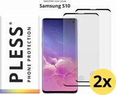 Samsung S10 Screenprotector Glas - 2x - Pless®