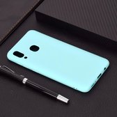 Voor Galaxy A30 Candy Color TPU Case (groen)