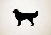 Silhouette hond - Landseer - Landseer - XS - 20x30cm - Zwart - wanddecoratie