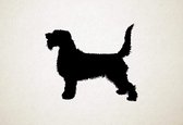 Silhouette hond - Basset Griffon Vendeen - Groot - XS - 25x29cm - Zwart - wanddecoratie