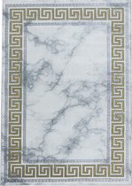 Modern laagpolig vloerkleed Naxos - goud 3818 - 140x200 cm