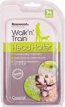 Rosewood walk 'n' train halsband hond kop halter - medium - 1 stuks