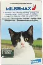 Milbemax tablet ontworming kleine kat/kitten - 2 tabletten - 1 stuks