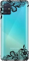 Voor Galaxy A51 Painted TPU beschermhoes (kant)