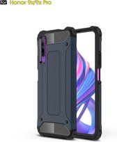 Magic Armor TPU + PC Combinatie Case voor Huawei Honor 9X / 9Xpro (Marineblauw)