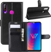Litchi Texture Horizontal Flip Leren Case voor LG W30, met Portemonnee & Houder & Kaartsleuven (zwart)