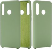 Effen kleur vloeibare siliconen dropproof beschermhoes voor Huawei Honor 10i (groen)