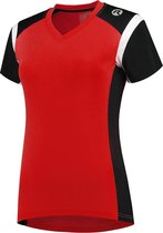 Rogelli Eabel Sportshirt - Korte Mouwen - Dames - Rood, Zwart, Wit - Maat XL