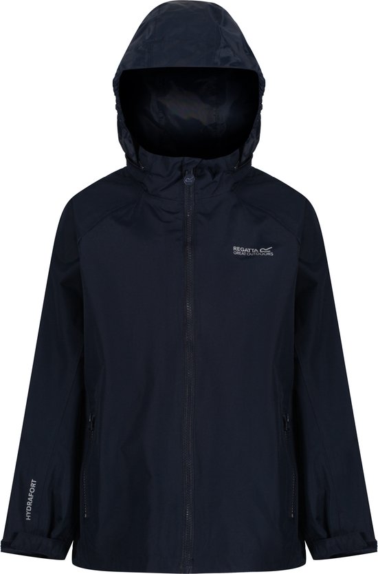 Regatta - Kids Pack It III Opvouwbaar Kinder Regenjack - Donker Blauw - Maat 140