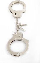 Designer Metal Handcuffs - Silver - Bondage Toys - Handcuffs