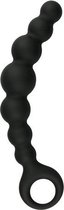Zwarte anale plug met kralen - Sextoys - Dildo's