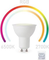 Perel Ledlamp Smart Wifi 4,9w Gu10 Rgb 5,8 Cm Glas Wit