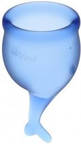 Satisfyer - Feel Secure Menstruatie Cup Set Donkerblauw