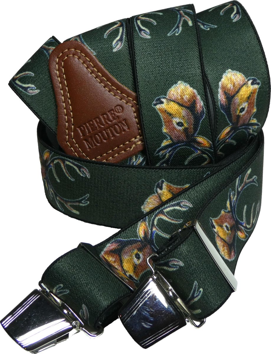 Pierre Mouton - Bretel - Herten Bretel - Volwassenen - Sterke Clips - 120cm - 35mm - M - L