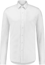 Purewhite -  Heren Slim Fit  Essential Overhemd  - Wit - Maat XS