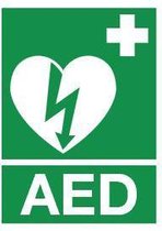 AED bord - kunststof - 150 x 200 mm
