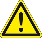 Algemeen waarschuwingsbord - kunststof - W001 200 mm