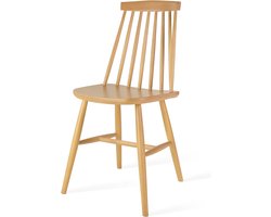 Fameg Filou Eetkamerstoel Naturel - Houten Spijlenstoel - Zonder Armleuning - Scandinavisch