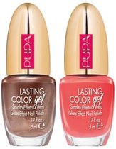 PUPA Viva Carioca Collection Lasting Color Gel Duo - Glass Effect Nail Polish Duo Hands & Feet