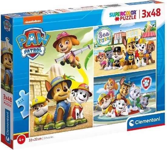 Clementoni Paw Patrol Puzzel 3x48st | bol.com
