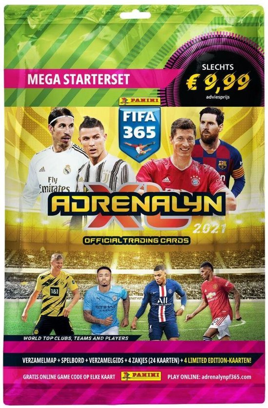 Afbeelding van het spel Adrenalyn XL Mega Starterset FIFA365 2021