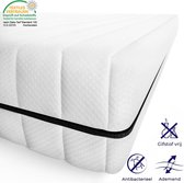 Matras - 80x190- 7 zones - koudschuim - premium plus tijk - 15 cm - medium & hard