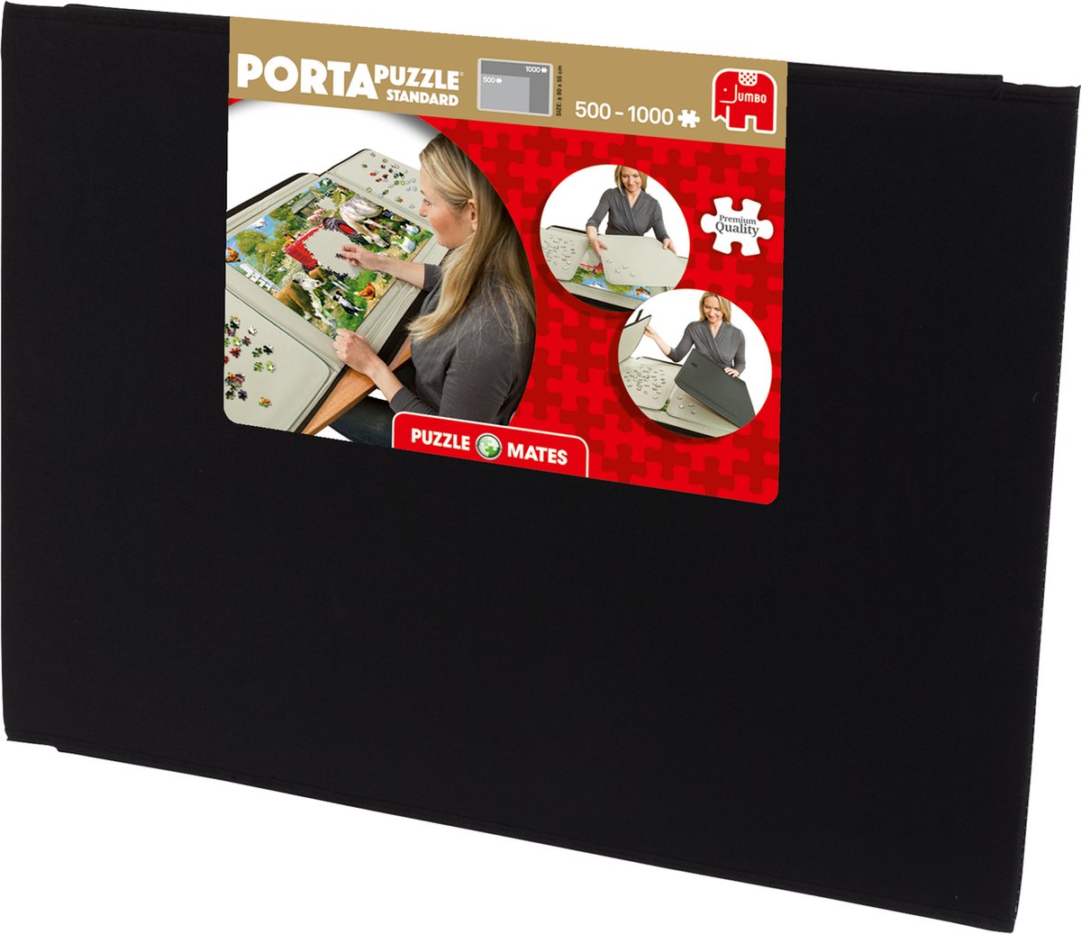 Toestand Beangstigend wasserette Jumbo Portapuzzle Standaard voor puzzels tot 1000 stukjes- 85x58 cm -  Puzzelmap | bol.com