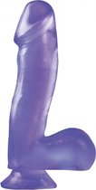 Pipedream Basix Rubber Works realistische dildo Dong with Suction Cup paars - 6,5 inch