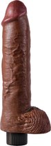 Pipedream - King Cock - Vibrating Cock with Balls - 10 Inch - Brown