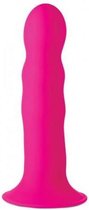 Squeezable Wavy Dildo - Pink