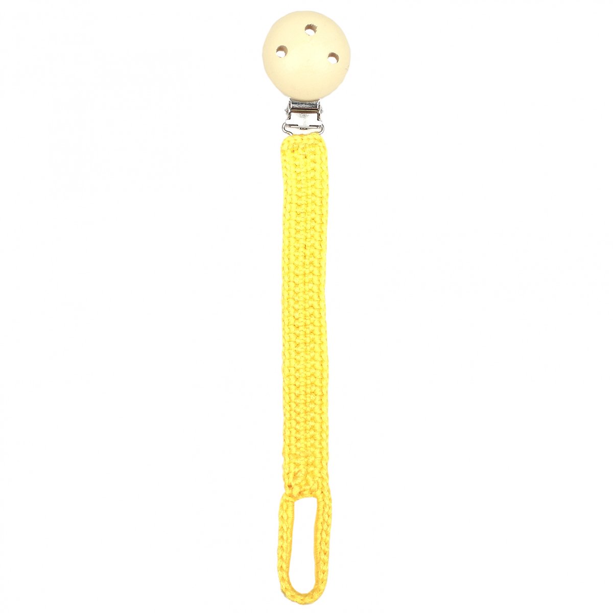 Naturezoo Fopspeenketting Bamboestof 20 Cm Geel