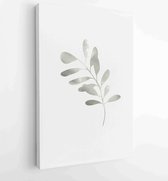 Botanical wall art vector set. Earth tone boho foliage line art drawing with abstract shape. 3 - Moderne schilderijen – Vertical – 1881805174 - 115*75 Vertical