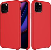 Apple iPhone 11 Pro Hoesje - Mobigear - Rubber Touch Serie - Hard Kunststof Backcover - Rood - Hoesje Geschikt Voor Apple iPhone 11 Pro