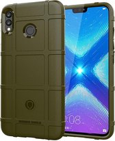 HONOR 8X Hoesje - Mobigear - Rugged Shield Serie - TPU Backcover - Groen - Hoesje Geschikt Voor HONOR 8X