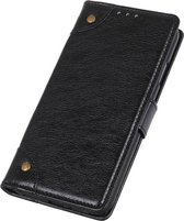 Samsung Galaxy A50 Hoesje - Mobigear - Ranch Serie - Kunstlederen Bookcase - Zwart - Hoesje Geschikt Voor Samsung Galaxy A50