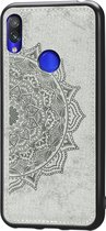 Xiaomi Redmi Note 7 Hoesje - Mobigear - Mandala Serie - Hard Kunststof Backcover - Grijs - Hoesje Geschikt Voor Xiaomi Redmi Note 7