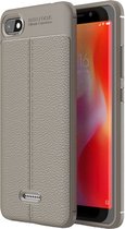 Xiaomi Redmi 6A Hoesje - Mobigear - Luxury Serie - TPU Backcover - Grijs - Hoesje Geschikt Voor Xiaomi Redmi 6A