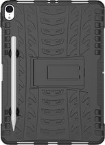 Apple iPad Pro 11 (2018) Hoes - Mobigear - Tire Serie - Hard Kunststof Backcover - Zwart - Hoes Geschikt Voor Apple iPad Pro 11 (2018)