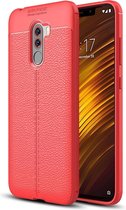 Mobigear Luxury TPU Backcover voor de Xiaomi Pocophone F1 - Rood