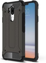 LG G7 ThinQ Hoesje - Mobigear - Outdoor Serie - Hard Kunststof Backcover - Bruin - Hoesje Geschikt Voor LG G7 ThinQ