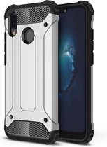 Huawei P20 Lite (2018) Hoesje - Mobigear - Outdoor Serie - Hard Kunststof Backcover - Zilver - Hoesje Geschikt Voor Huawei P20 Lite (2018)